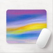 Violetter und goldener Strahl Abstrakt Mousepad (Mit Mouse)