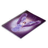 Violettes Amethyst Engels-Notizbuch Notizblock (Linke Seite)