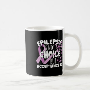 Violettes Band Epilepsie-Bewusstsein Akzeptanz  Kaffeetasse