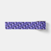 violettes Band, violette Blume Satinband (Vorderseite)