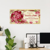 Violettes De Parme Perfume LabelParis, France Poster (Heimbüro)