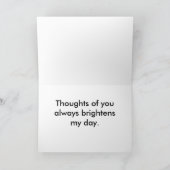 Violettes Denken Ihrer Karte (Großdruck) (Innenseite)