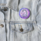 Violettes Einhorn-Abzeichen Button (Beispiel)