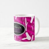 Violettes Haar u. Schönheit Kaffeetasse (VorderseiteRechts)