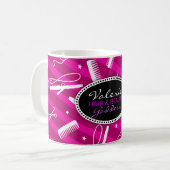 Violettes Haar u. Schönheit Kaffeetasse (Vorderseite Links)