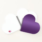 Violettes Herz Notizbuch (Innenseite)
