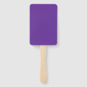 Violettes Herz Vollfarbe Fächer (Rückseite)