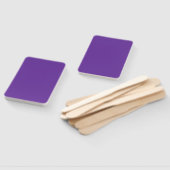 Violettes Herz Vollfarbe Fächer (Non-assembled)
