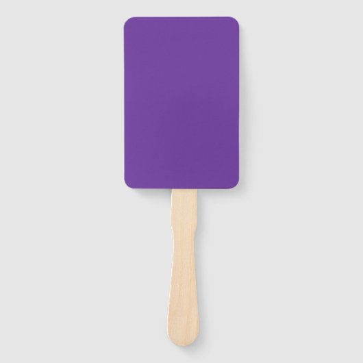 Violettes Herz Vollfarbe Fächer (Vorderseite)