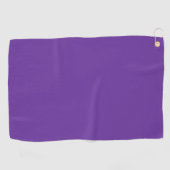 Violettes Herz Vollfarbe Golfhandtuch (Horizontal)