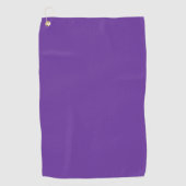 Violettes Herz Vollfarbe Golfhandtuch (Vorderseite)