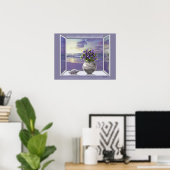 Violettes in einem Mondjarposter Poster (Heimbüro)