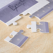 Violettes in einem Puzzle aus Mondgläsern (Seite)