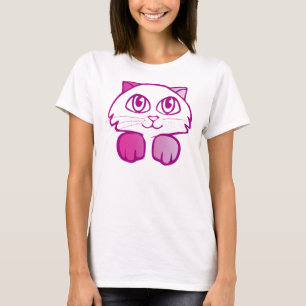Violettes Kätzchen T-Shirt