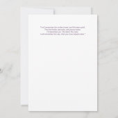 Violettes Lavendel-Wildblumen-Foto danken Ihnen Dankeskarte (Rückseite)