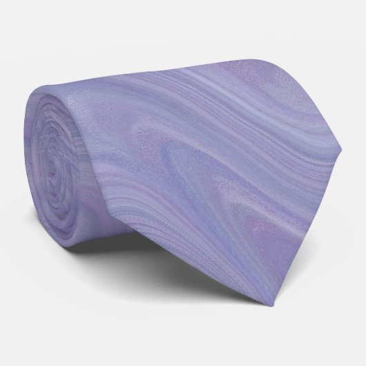Violettes Marmormuster Krawatte (Gerollt)