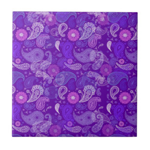 Violettes Paisley Fliese