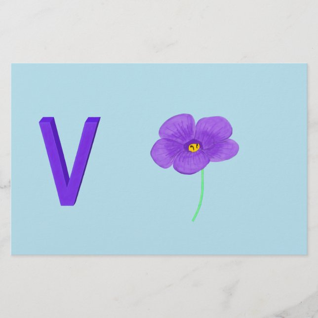 Violettes Papier (Vorderseite)