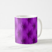 Violettes Samt-Capitone-Textil Hintergrund, Kaffeetasse (VorderseiteRechts)