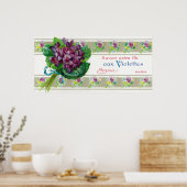 Violettes Soap LabelParis, Frankreich Poster (Küche)