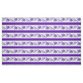 Violettes Streifenmit blumenmuster Stoff (Fat Quarter (45,7 x 55,9 cm))