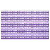 Violettes Streifenmit blumenmuster Stoff (Yard (91,4 cm))
