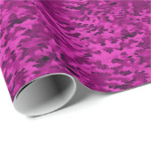 Violettes Tarnmuster Geschenkpapier (Rolleneckpunkt)