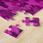 Violettes Tarnmuster Puzzle (Seite)