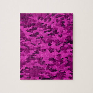 Violettes Tarnmuster Puzzle