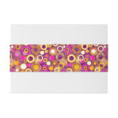 Violettes Tupfen-Muster Einladungsbanderole (Rückseitenbeispiel)