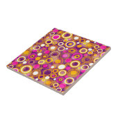 Violettes Tupfen-Muster Fliese (Seite)