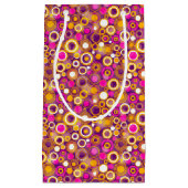 Violettes Tupfen-Muster Kleine Geschenktüte (Vorderseite)