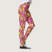 Violettes Tupfen-Muster Leggings (Rechts)