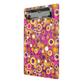 Violettes Tupfen-Muster Mini Klemmbrett (Gewinkelt2)