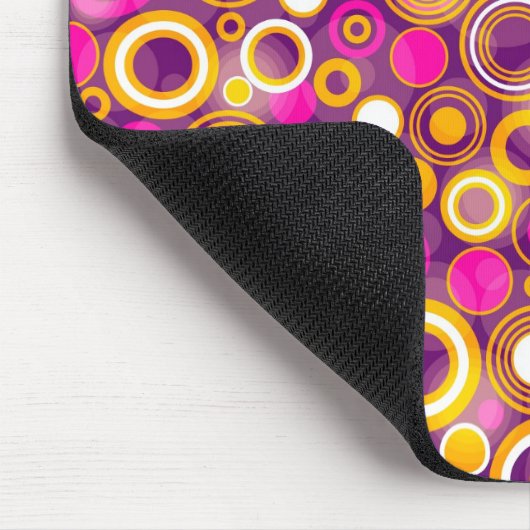 Violettes Tupfen-Muster Mousepad (Ecke)