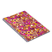 Violettes Tupfen-Muster Notizblock (Rechte Seite)