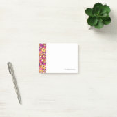 Violettes Tupfen-Muster Post-it Klebezettel (Büro)