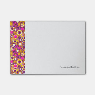 Violettes Tupfen-Muster Post-it Klebezettel