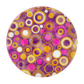 Violettes Tupfen-Muster Schneidebrett (Vorderseite)