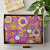 Violettes Tupfen-Muster Seidenpapier (Geschenk)