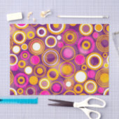 Violettes Tupfen-Muster Seidenpapier (Handwerk)