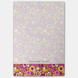 Violettes Tupfenmuster Post-it Klebezettel