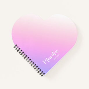 Violettes und rosa Ombre-Design Notizblock