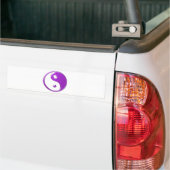 Violettes Yin Yang Autoaufkleber (Auf Lkw)