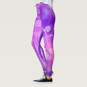 Violettflame - Grafikdesign Leggings (Links)