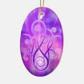 Violettflame/Violettfeuer Keramik Ornament (Links)