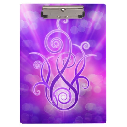Violettflame/Violettfeuer Klemmbrett (Vorderseite)