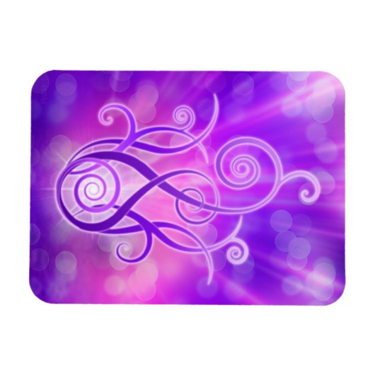 Violettflame/Violettfeuer Magnet (Horizontal)