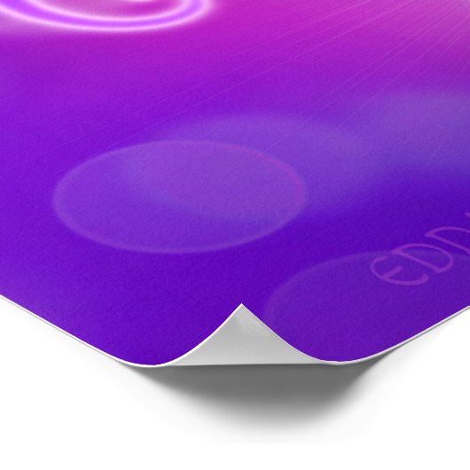 Violettflame/Violettfeuer Poster (Ecke)