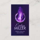 Violettflamme - Lila Flamme Visitenkarte (Vorderseite)